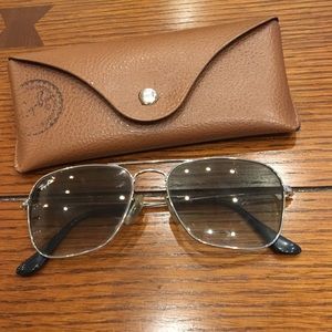 Ray-Ban Square Wire-Rim Sunglasses